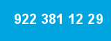 922 381 12 29 922 381 12 29